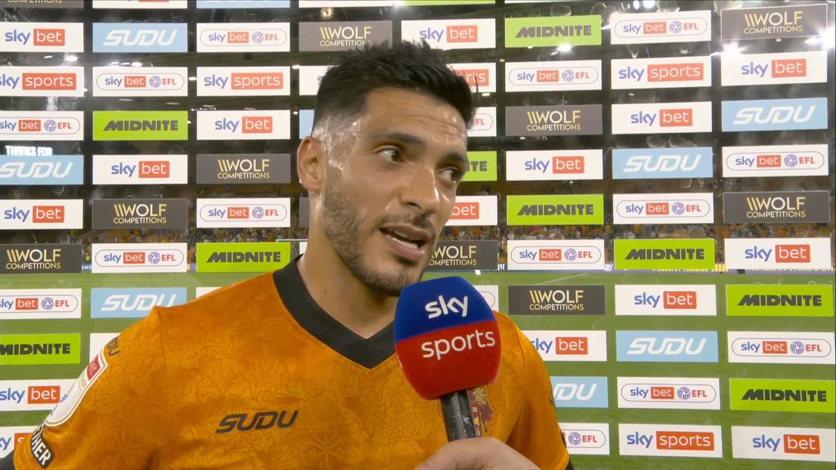 Raul Jimenez reacts after his late penalty saved a point for Wolves against Blackburn 🗣️