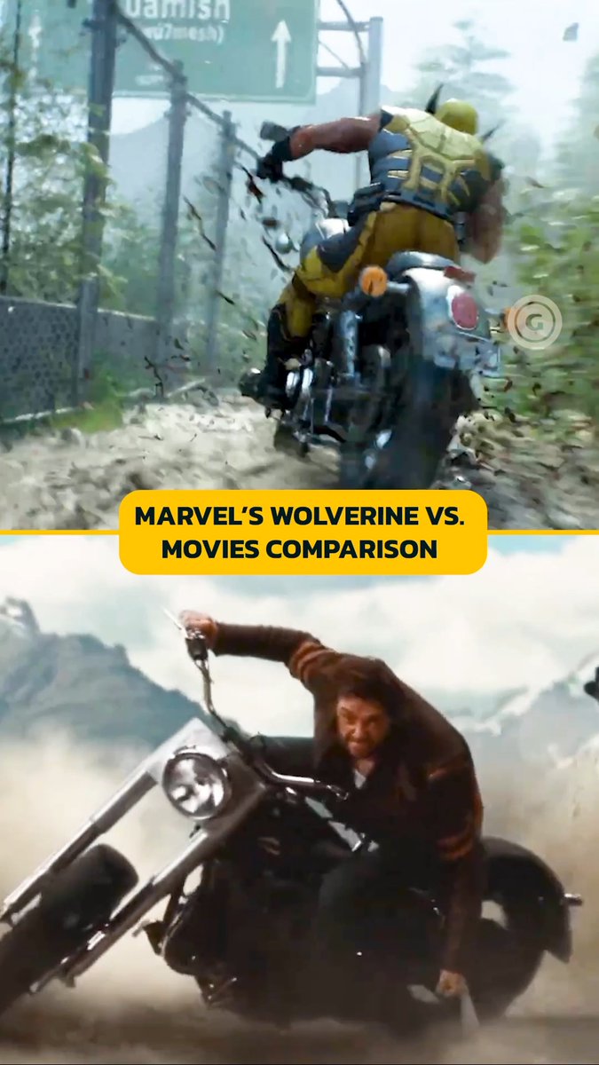 Moves from the Marvel's Wolverine game vs. footage from the movies. Think Insomniac Games might've nailed it once again 👊💥