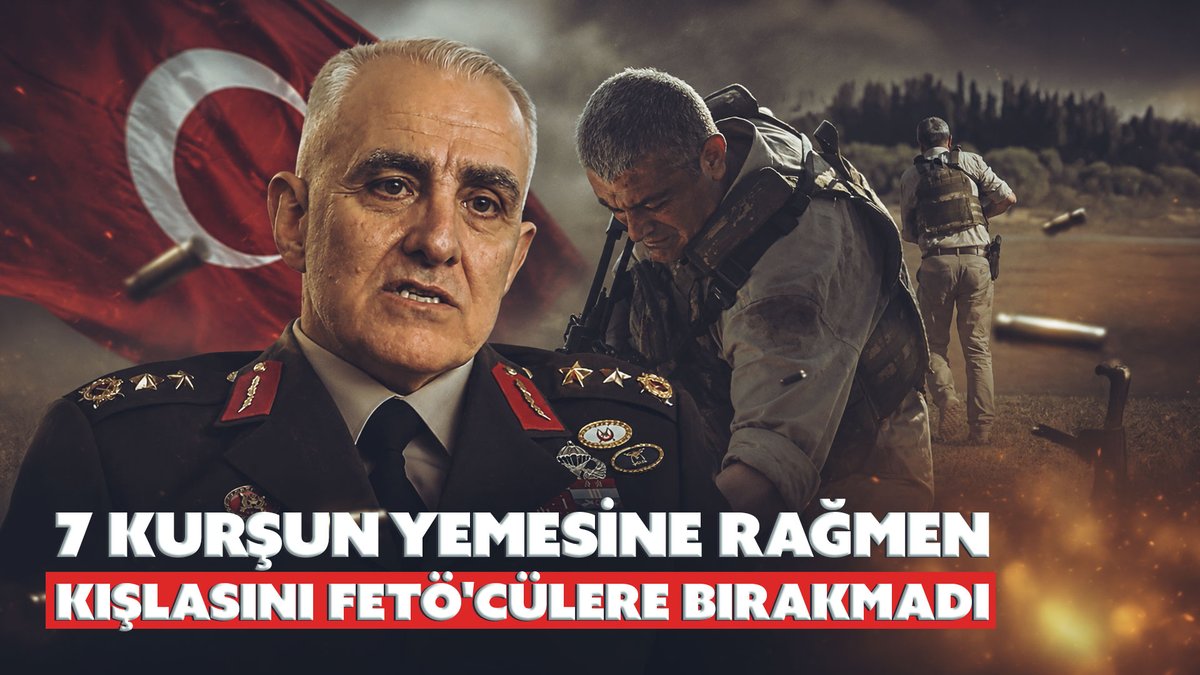 🇹🇷Kahramanlar can verir, yurdu yaşatmak için… FETÖ’nün hain darbe girişimi sırasında kışlasını savunurken 7 mermi isabet eden Gazi Tümgeneral Davut Ala, #15Temmuz gecesi yaşadıklarını #AsırlıkGece’de anlattı. 📌"Şehit oluyorum, çocuklarım önce Allah'a sonra size emanet..."