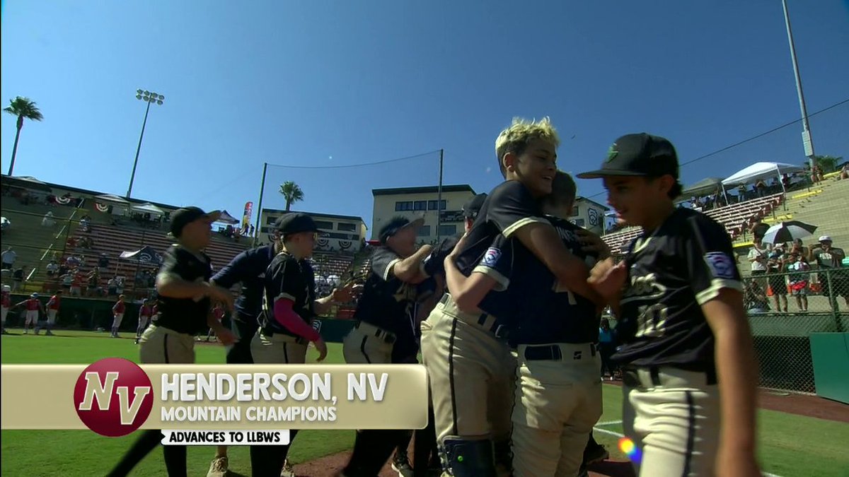 NEVADA TAKES THE MOUNTAIN CHAMPIONSHIP 🔥 Paseo Verde Little League out of Henderson, NV is Williamsport-bound 👏