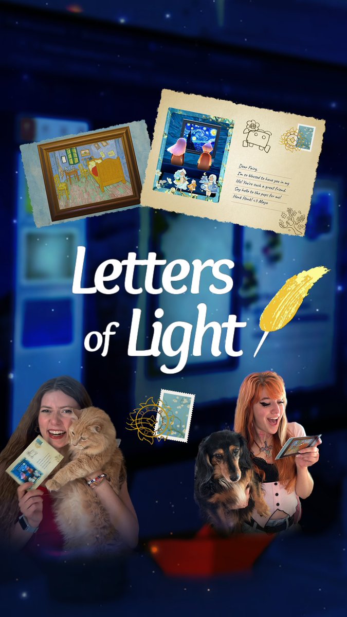 With the #LettersOfLight feature, you can create your own #DearVanGogh postcards to send to friends and loved ones ✉️✨ Try it now 👉
