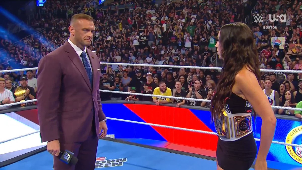 WOW 👏 Nick Aldis is giving CHELSEA GREEN 30 days to get healthy and defend the Women's WWE Title!