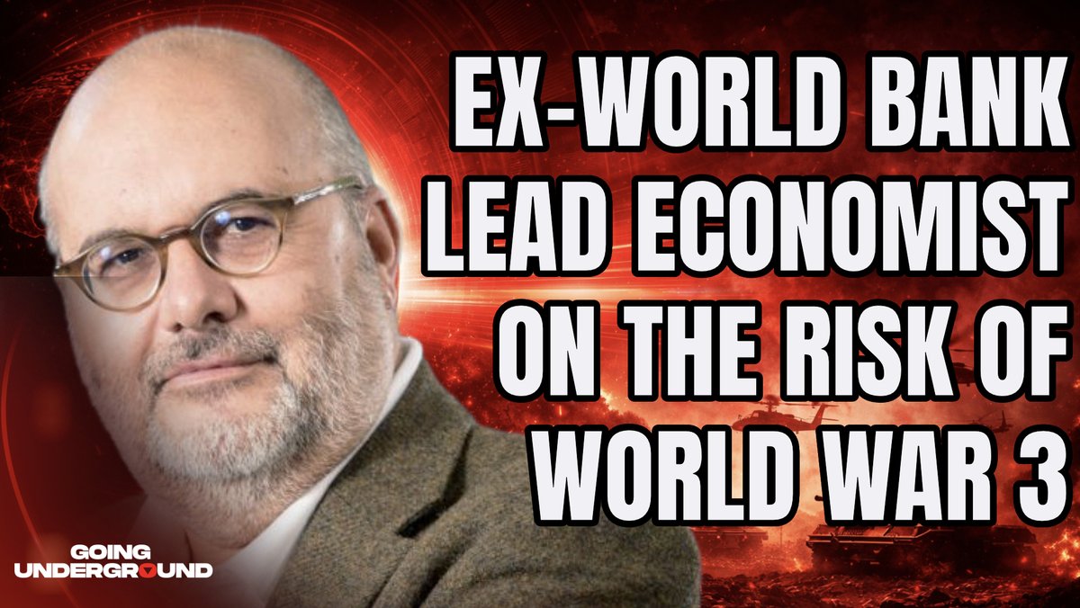 🚨NEW EPISODE OF GOING UNDERGROUND⚡️ Ex-World Bank Lead Economist Says WW3 is Being Made More Likely by Current State of Capitalism What is the risk of World War 3 and what has caused humanity to stand on the precipice of disaster? What does he have to say about the World Bank’s policies that led to the destruction of many economies across the Global South? Will BRICS institutions be able to replace the IMF & World Bank? All this and more on this episode of Going Underground with Branko Milanovic