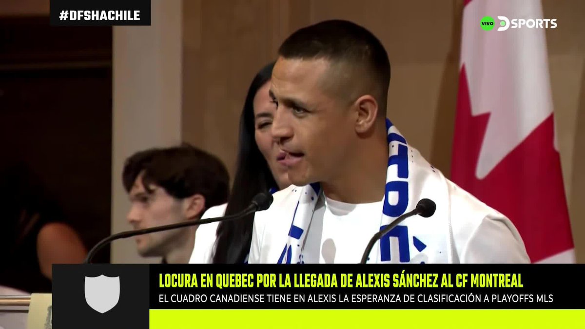 LAS PRIMERAS PALABRAS DE ALEXIS COMO JUGADOR DE CF MONTREAL 🇨🇱 🇨🇦 El tocopillano fue recibido en la ciudad canadiense con un gran aforo de hinchas. ⏩ Usará la 10 en el conjunto de la MLS. #DFSHAChile