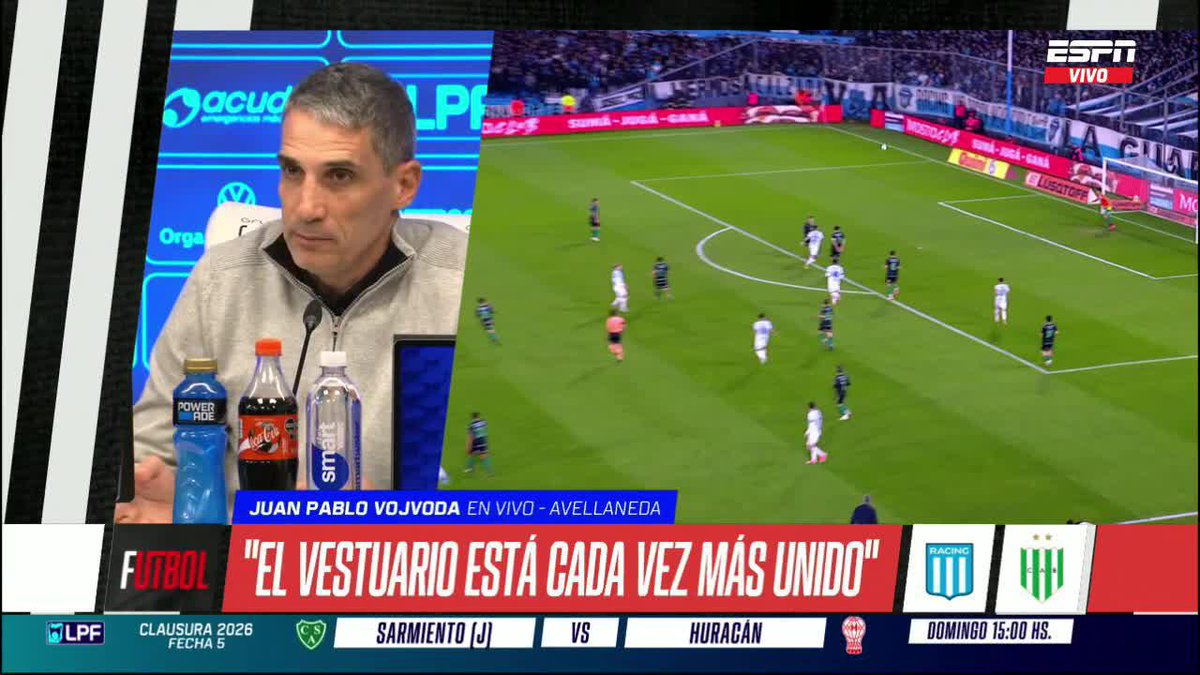 "ESTE ÚLTIMO SEMESTRE NO FUE BUENO, ES UN AÑO DE CAMBIO" Juan Pablo Vojvoda sobre el presente de Racing. 📺 #ESPNF10 | #DisneyPlus Plan Premium