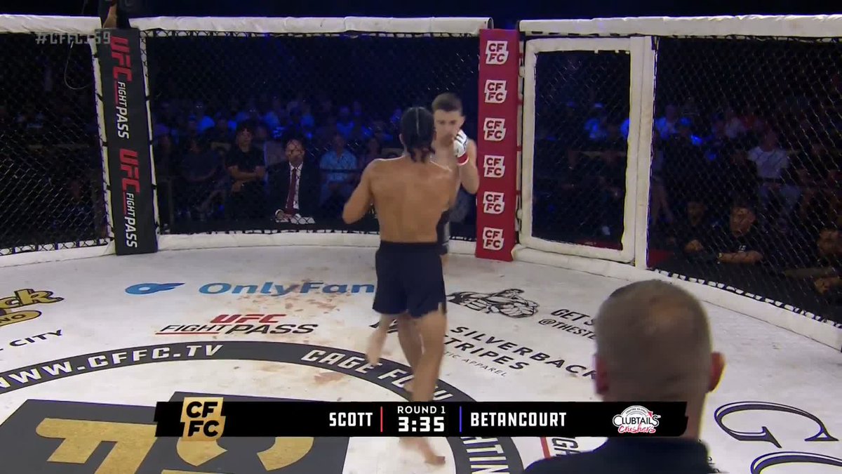 HUGE shot from Jarret Betancourt! He gets the KO victory inside one round #CFFC159
