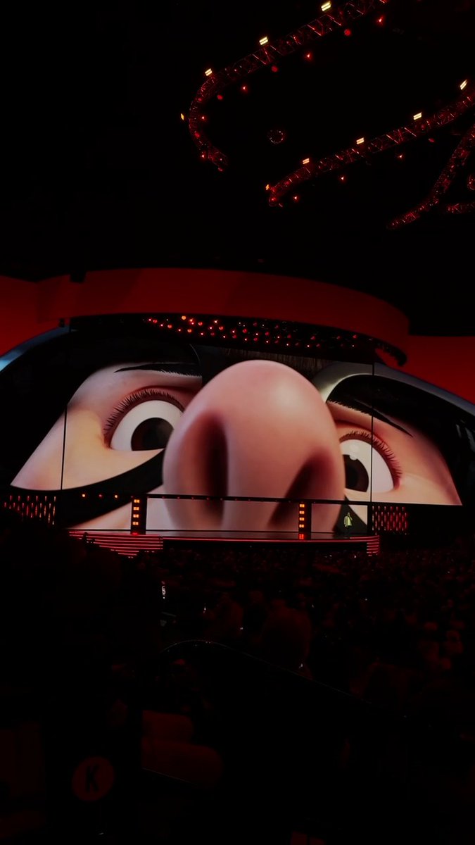 Our first glimpse at #Incredibles3’s mysterious new villain gets an unexpected interruption from Edna Mode. #D23