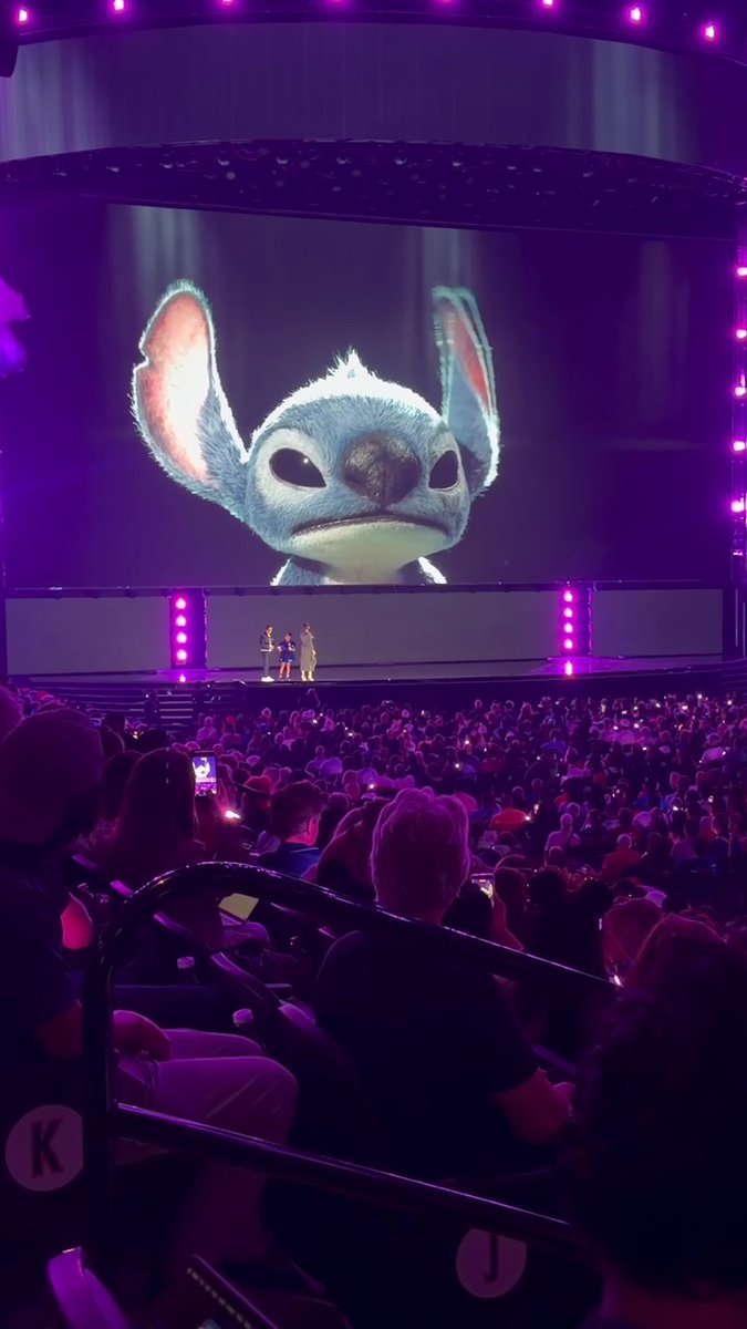 Stitch interrupts the Showcase Panel at #D23. #LiloAndStitch2 arrives in Summer 2028.