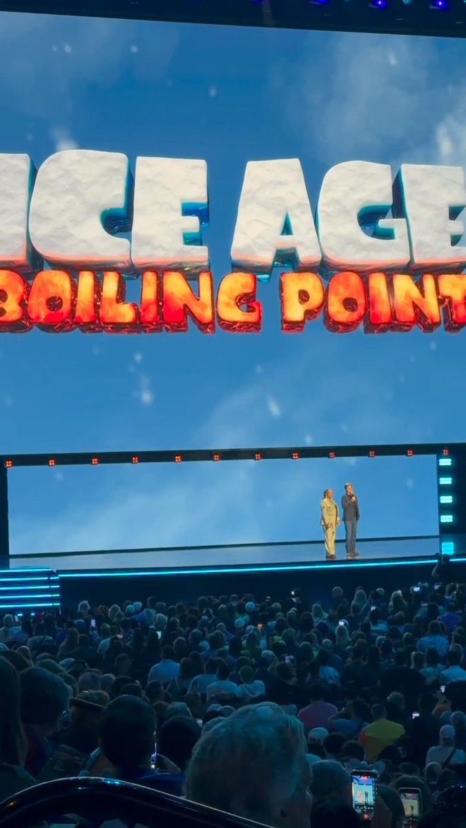 Queen Latifah and Denis Leary share new details about #IceAge: Boiling Point at #D23.