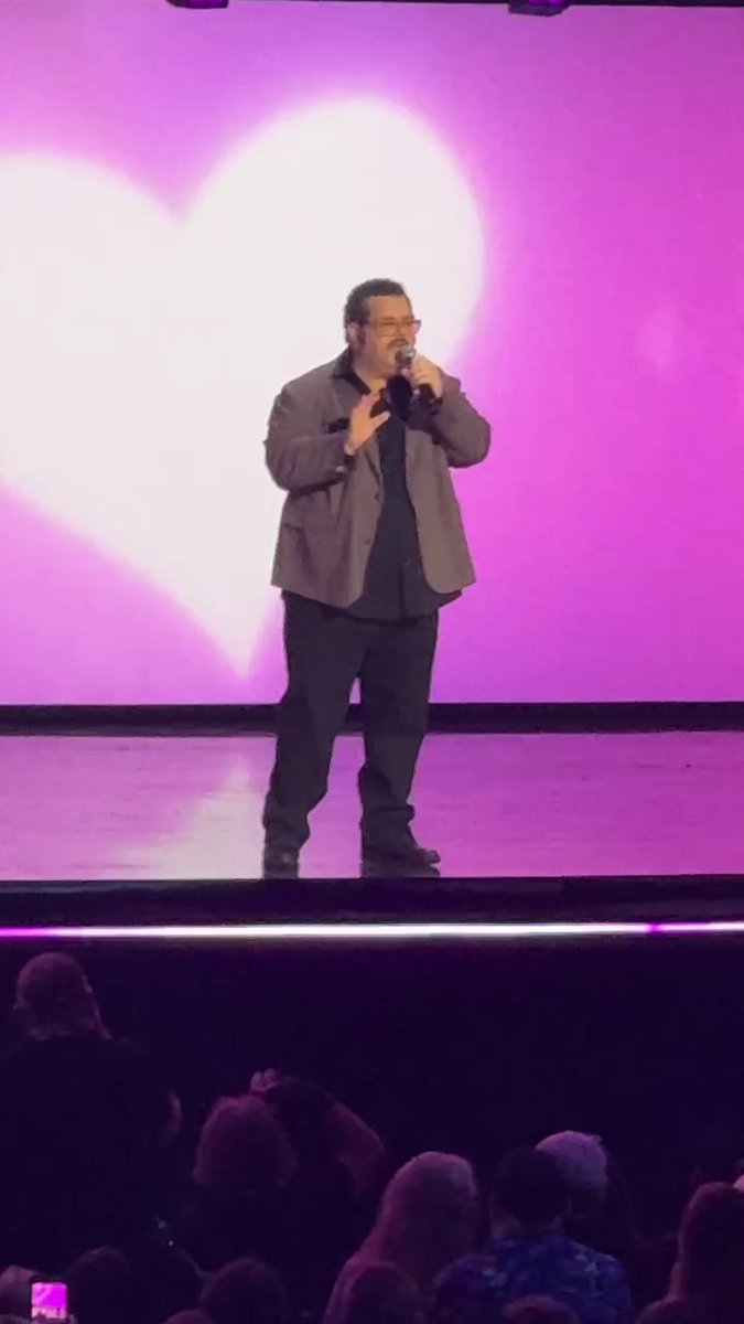 Josh Gad performs Olaf’s new love song in #Frozen3, 'Ooooh, Samantha.' #D23