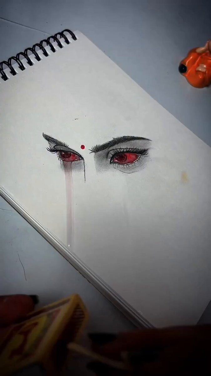 glow eyes effect art
