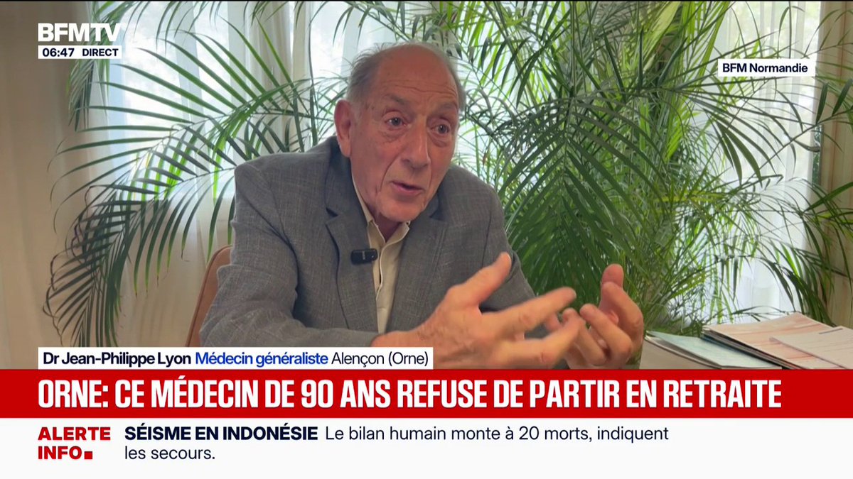 "Les vieux meurent d'ennui": à 90 ans, ce médecin refuse de partir à la retraite