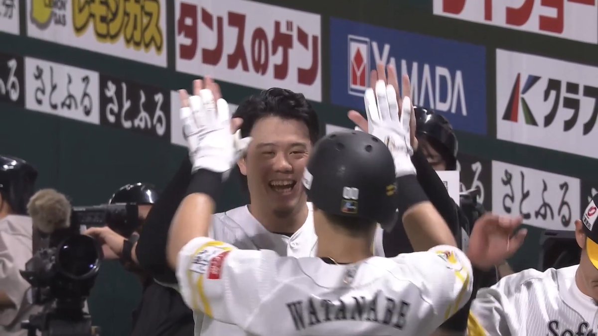 自身4年ぶりのアーチ！🔥 地元熊本にも勇気を与える大きな一発！🙌 福岡ソフトバンク 渡邉陸 選手の今シーズン第1号ソロホームランで同点に追いつく！🌈