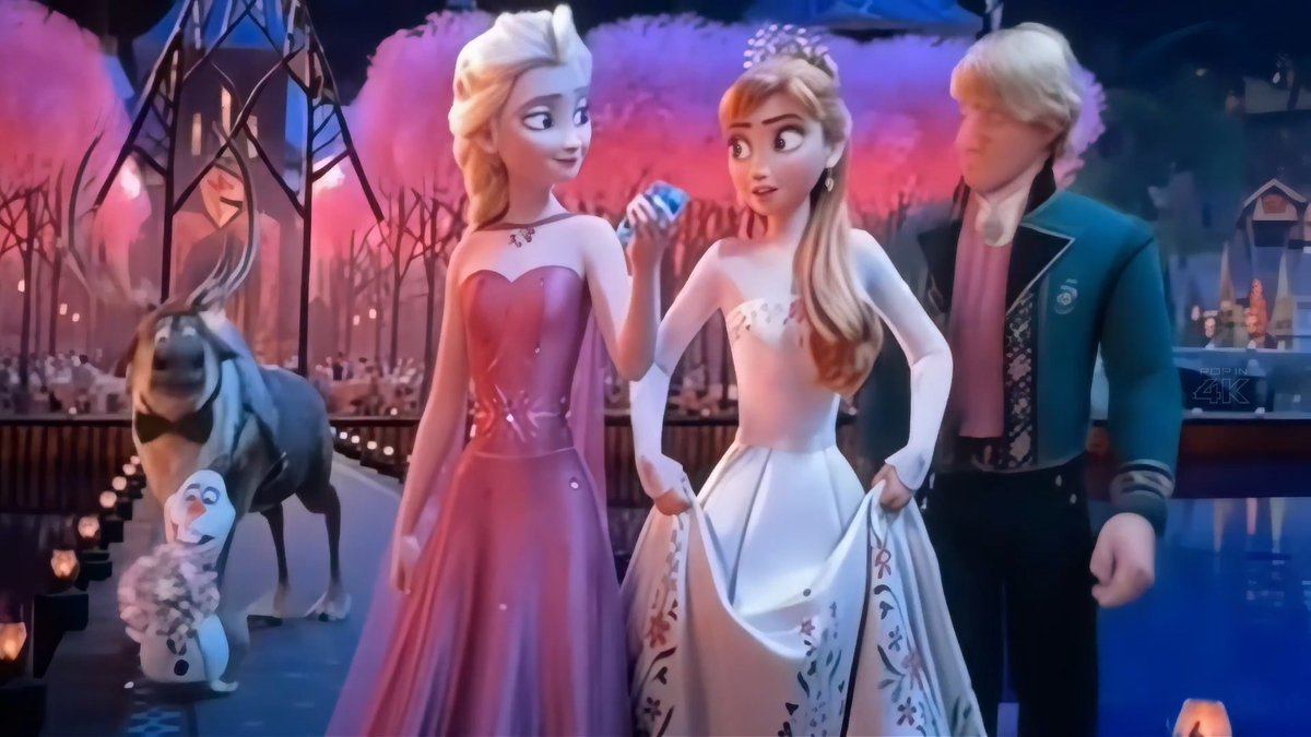pink looks so good on elsa omgg