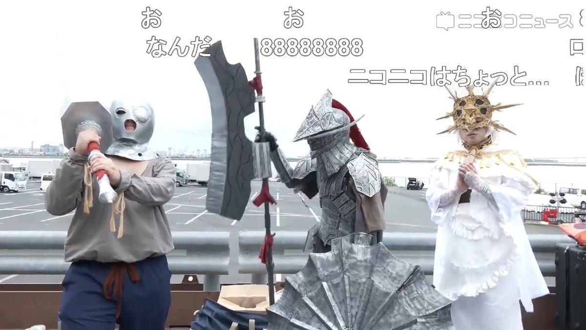 「エルデンリング」のコスプレをご紹介!【コミケC108】 囚人、失地騎士の兜(軽装)など ニコニコ超会議2025のステッカー、ありがとうございます! #C108 #C108_cos #ELDENRING