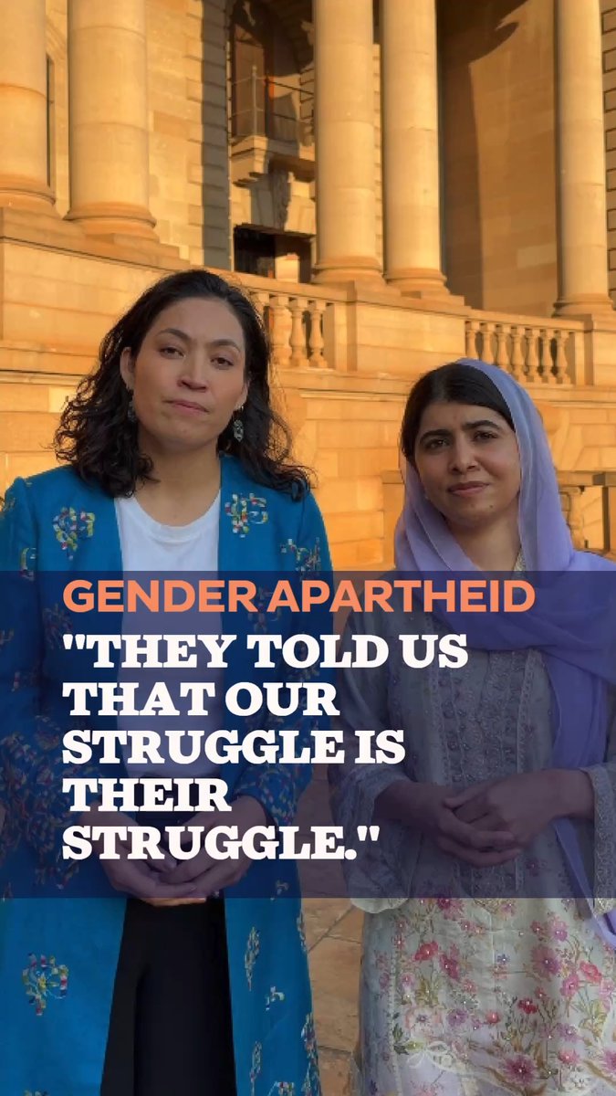 Today is a painful day. But it is also a hopeful one. Malala Yousafzai and Gaisu Yari, our Afghanistan Initiative lead, were in South Africa earlier this month, where jurists, lawyers, civil society activists and President Ramaphosa stood with Afghan women and girls. South Africa knows what it means to dismantle a system of legalized oppression, and to rebuild after it. That history makes their solidarity especially meaningful and when a head of state calls out Taliban policy for what it is - a crime - it opens the door for its codification in international law. That is how change is made possible. "Let's stay hopeful and fight to dismantle gender apartheid." #GenderApartheid #Afghanistan #AfghanWomen