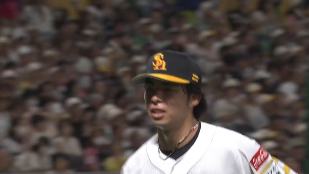 プロ初登板でピンチを迎えるもそこから圧巻の投球！⚾ 堂々たるピッチング！✨ 福岡ソフトバンク 村上泰斗 投手が三者連続奪三振を奪う！👏👏