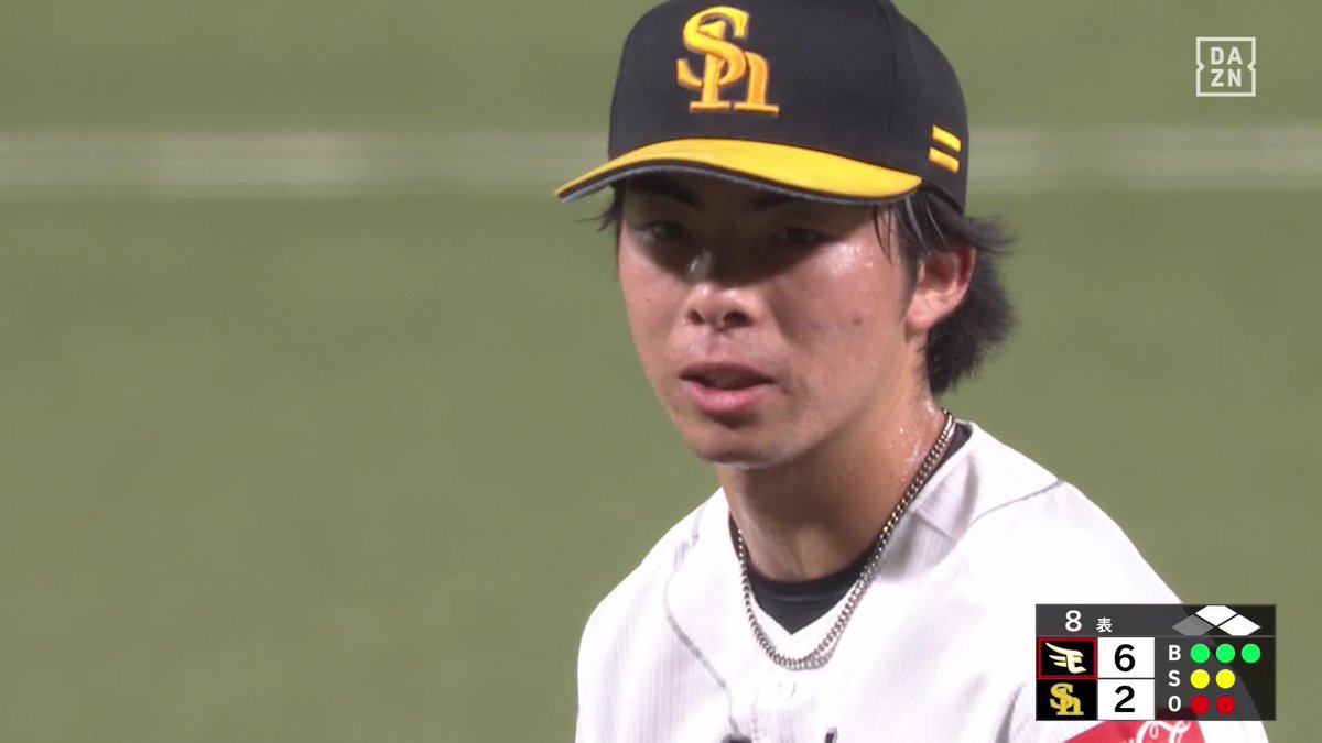 ニュースター誕生か？ プロ初登板 村上泰斗 ピンチを背負うも 三者連続三振で無失点！ ⚾️ソフトバンク×楽天 #sbhawks #だったらDAZN