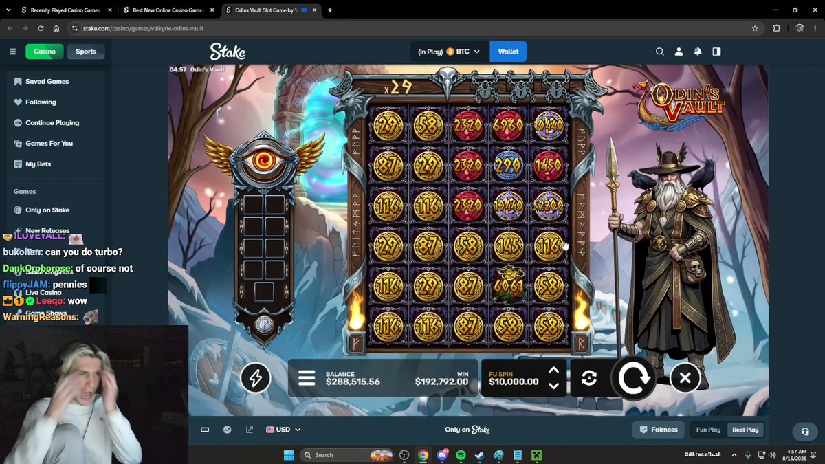 XQC COMPLAINS About the NEW Valkyrie Studio Odin’s Vault… THEN HITS A MASSIVE $192,000 WIN IN LITERALLY 1 SECOND 🤯🔥
