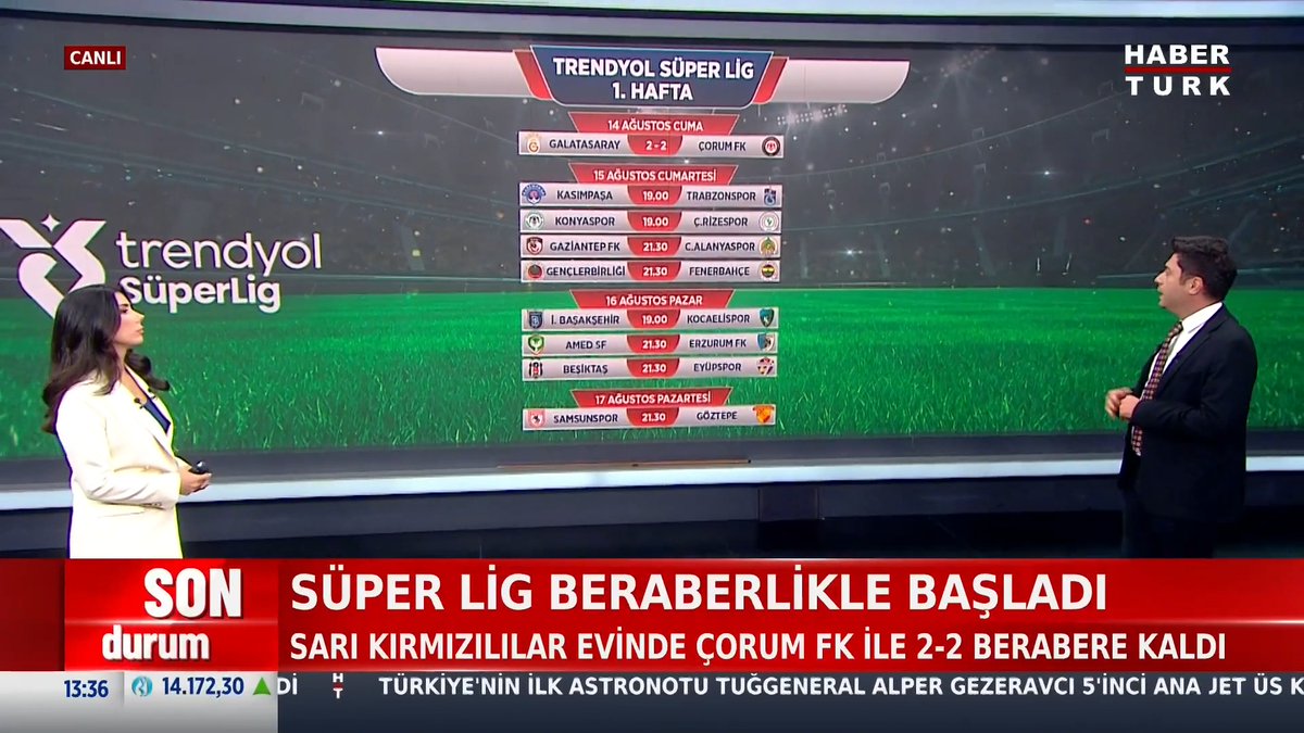 📌Süper Lig beraberlikle başladı. Galatasaray'ın transfer listesinde kimler var? HT Spor Genel Yayın Yönetmeni Ahmet Selim Kul #HaberBülteni'nde anlattı.