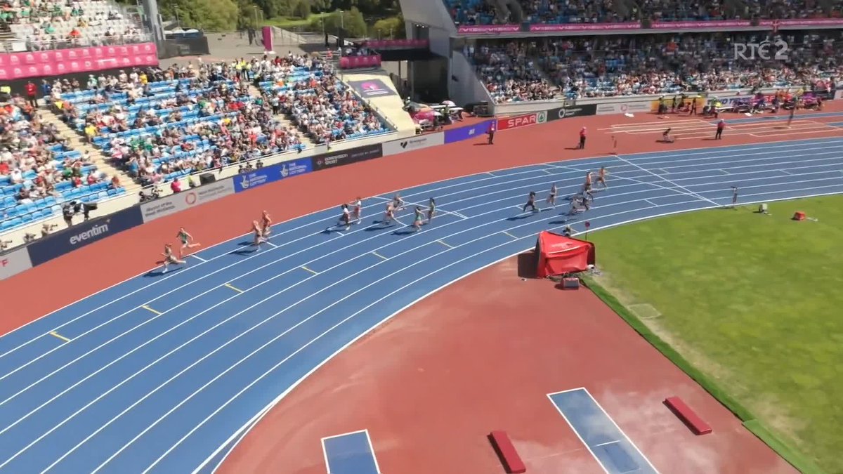 43.13 - Women’s 4x100m National Record 11.57 - Lucy-May Sleeman (blocks) 10.56 - Ciara Neville 10.68 - Sarah Leahy 10.32 - Lauren Roy We may have a certain Rhasidat Adeleke back for final but nothing confirmed 👀 Final is 21:48 tonight on RTÉ 2 🎥