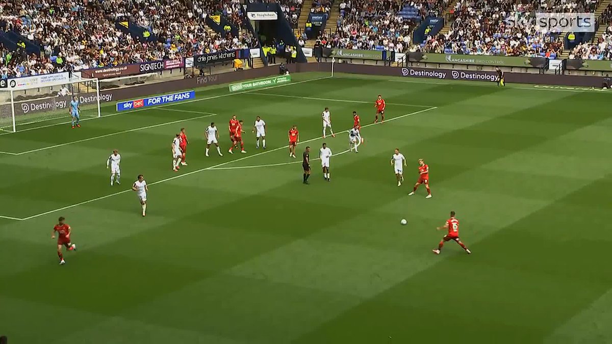 Thierry by name, Henry by nature 🤩 A stunning strike from Thierry Gale to double Bolton's lead against Preston on their return to the Championship ⚪️