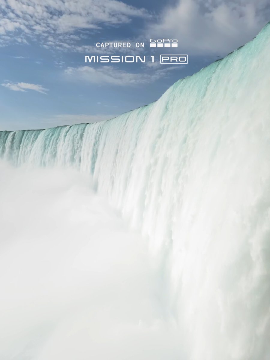 2,600,000 liters of water per second flow over Niagara Falls 🤯. Captured in 8K on #GoProMISSION1 PRO by Evan Bilon. 🚨 Flash Sale: MISSION 1 PRO is $100 off in Europe + the US for a limited time 👉 #GoPro #GoProFPV #NiagaraFalls #Waterfall