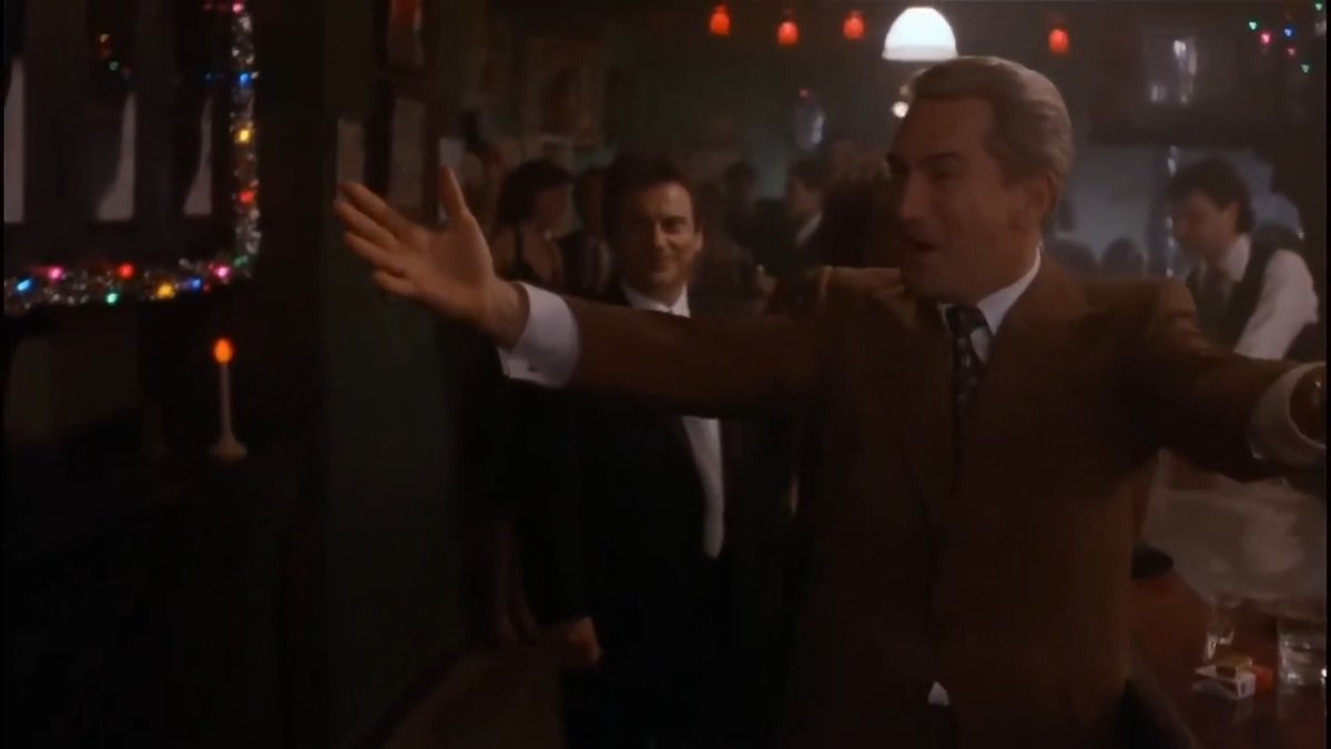 Something I just realized about this scene (and I've seen Goodfellas a thousand times) is that Jimmy didn't want them buying anything not just because it could draw heat from the police but also because he didn't want them spending the money that he was just going to take from them when he whacked them anyway. Can't believe all these years and I just realized this. And there's another dark detail in the same scene: “Frosty the Snowman” is playing when Frankie Carbone enters the Christmas party. Later, Carbone's frozen body is found inside a refrigerated truck.
