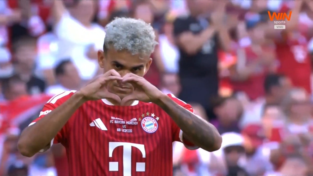 🇨🇴 GOOOL de Luis Díaz. El colombiano marcó el 1-0 de #BayernMunich ante #RBLeipzig, al 13’, por amistoso