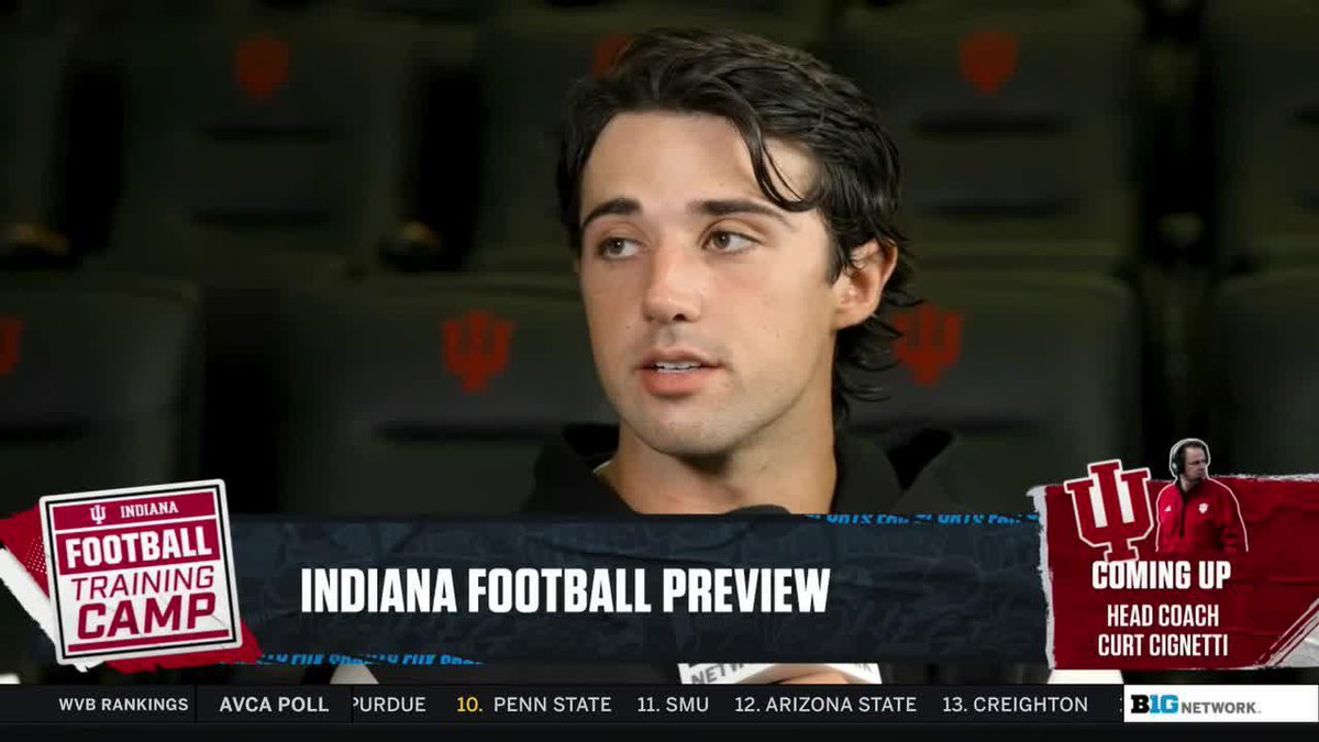 "I've never been held to a standard as high as I am here." 🗣️ New QB1 Josh Hoover on what makes Indiana Football different than other programs