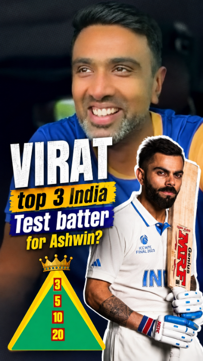 Will Virat Kohli make it to Ashwin's Top 3 India Test batters of all time? 👀