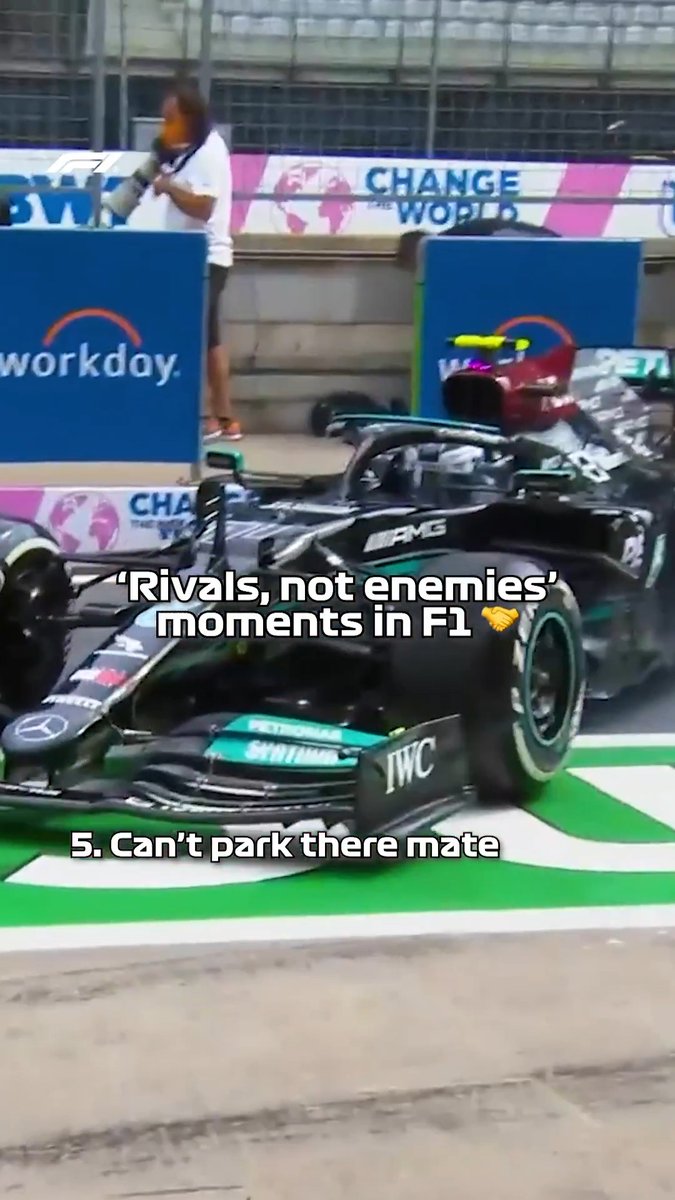 Don't you just love it when competitors show great sportsmanship 🤝 #F1