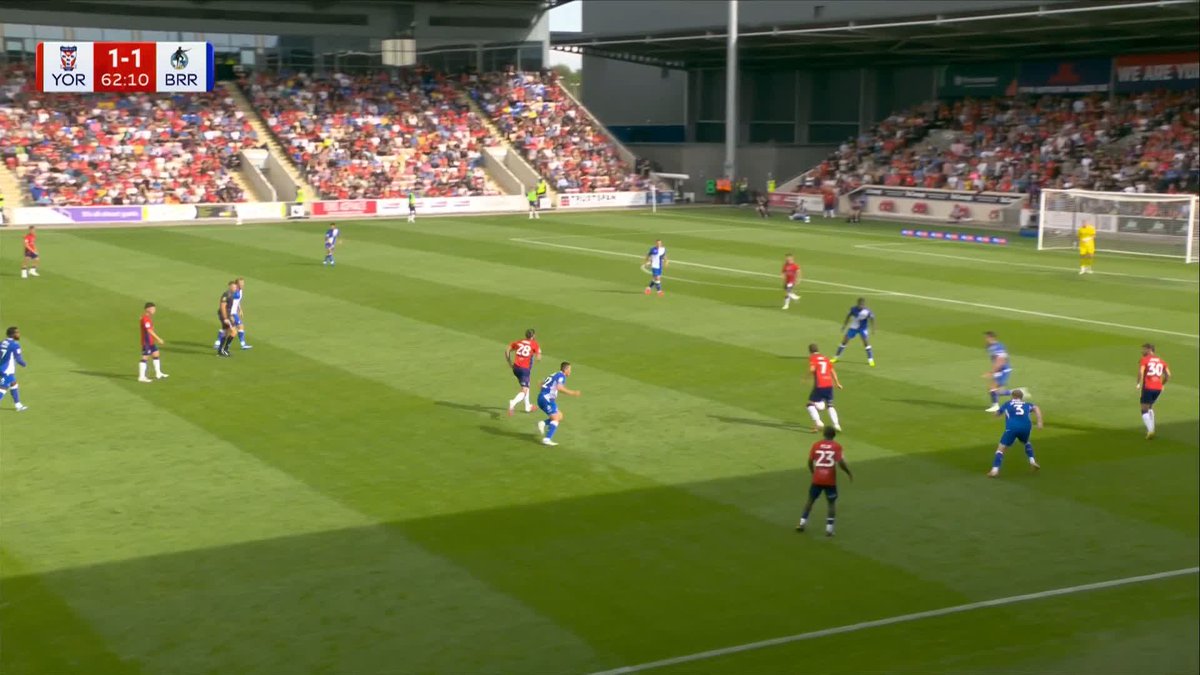 In a matter of minutes, York City have scored TWO GOALS and taken the lead against Bristol Rovers 🤯