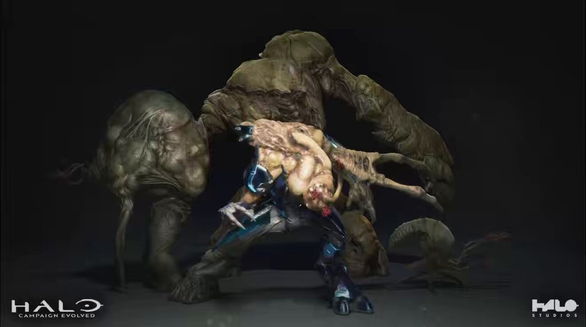 Halo Campaign Evolved: The Flood Created by Halo Studios (textures/materials and lookdev) and Virtuos (modeling) #Halo