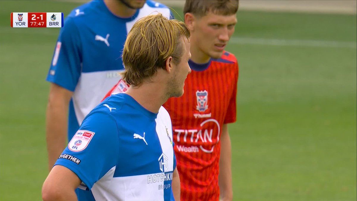 Bristol Rovers have drawn level with York City after Tommy Leigh converted from the penalty spot ⚽️