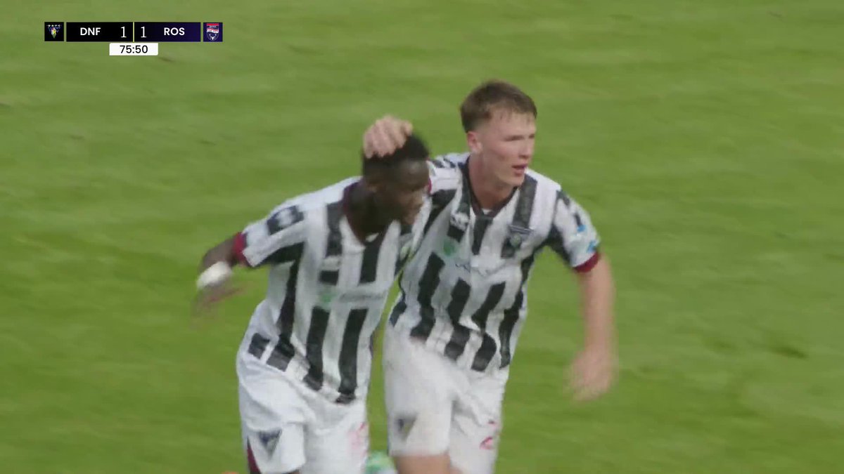 🏁 Dunfermline Athletic get the equaliser! Allan Oyirwoth finishes a brilliant team move for a debut goal 🔥 #PremierSportsCup