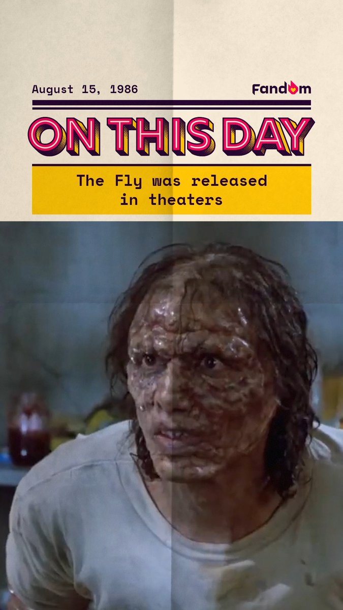 David Cronenberg's cult classic The Fly mutated onto the big screen, 40 years ago today 🪰