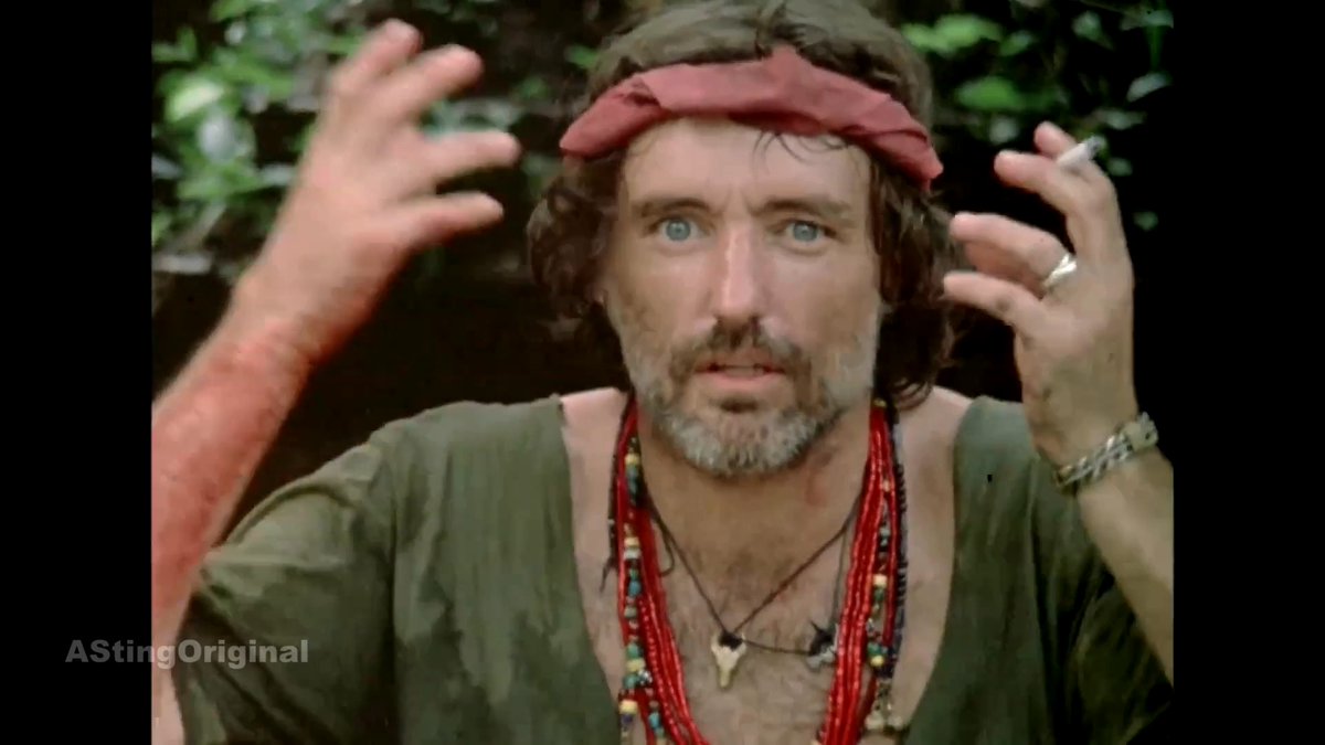 Dennis Hopper wasn’t exactly in the healthiest place when he made Apocalypse Now. I’m going out on a limb here, but he may have been on some… special medication. Still, when he switched it on, he was magnificent. “I haven’t learned my lines yet.”