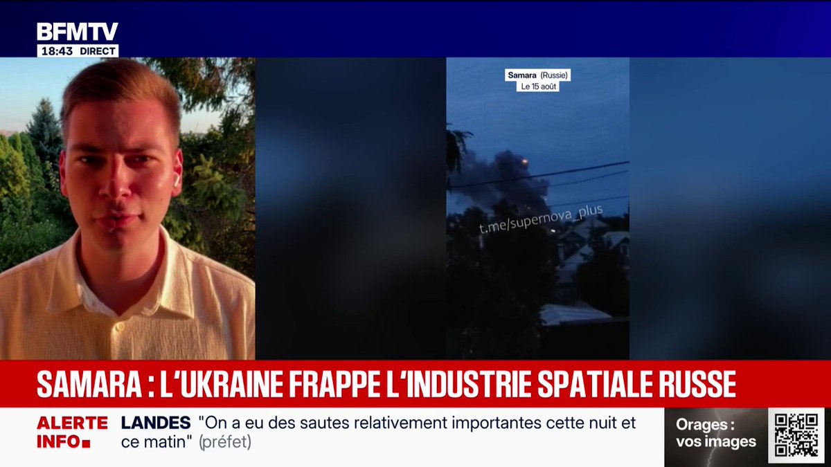 L'Ukraine frappe l'industrie spatiale russe dans la ville de Samara