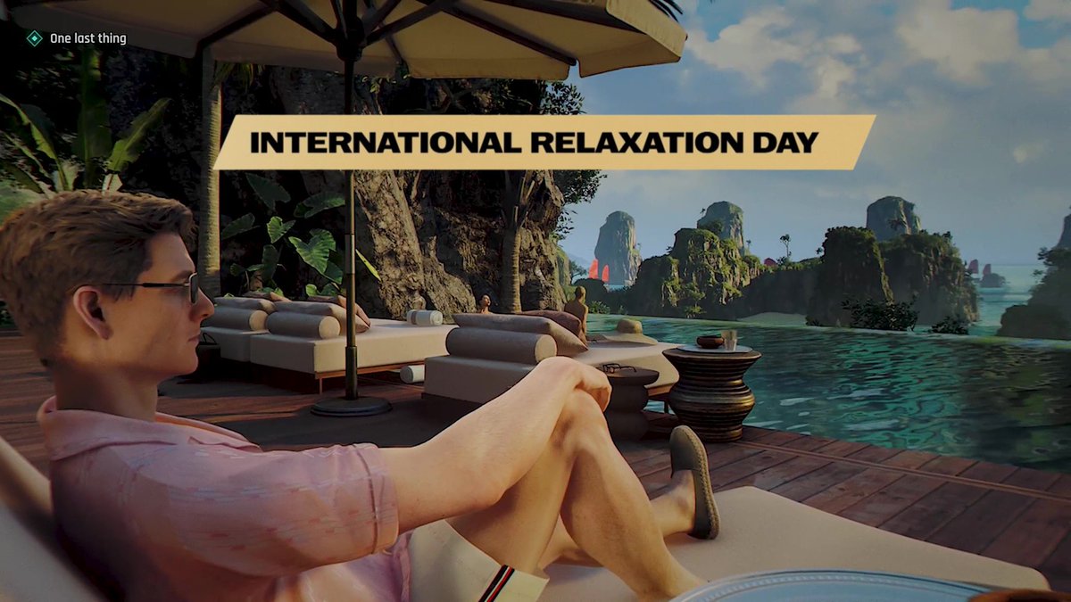 Take the time you need to unwind at the Pearl Resort for International Relaxation Day. GET NOW and #EarnTheNumber. #007FirstLight #InternationalRelaxationDay