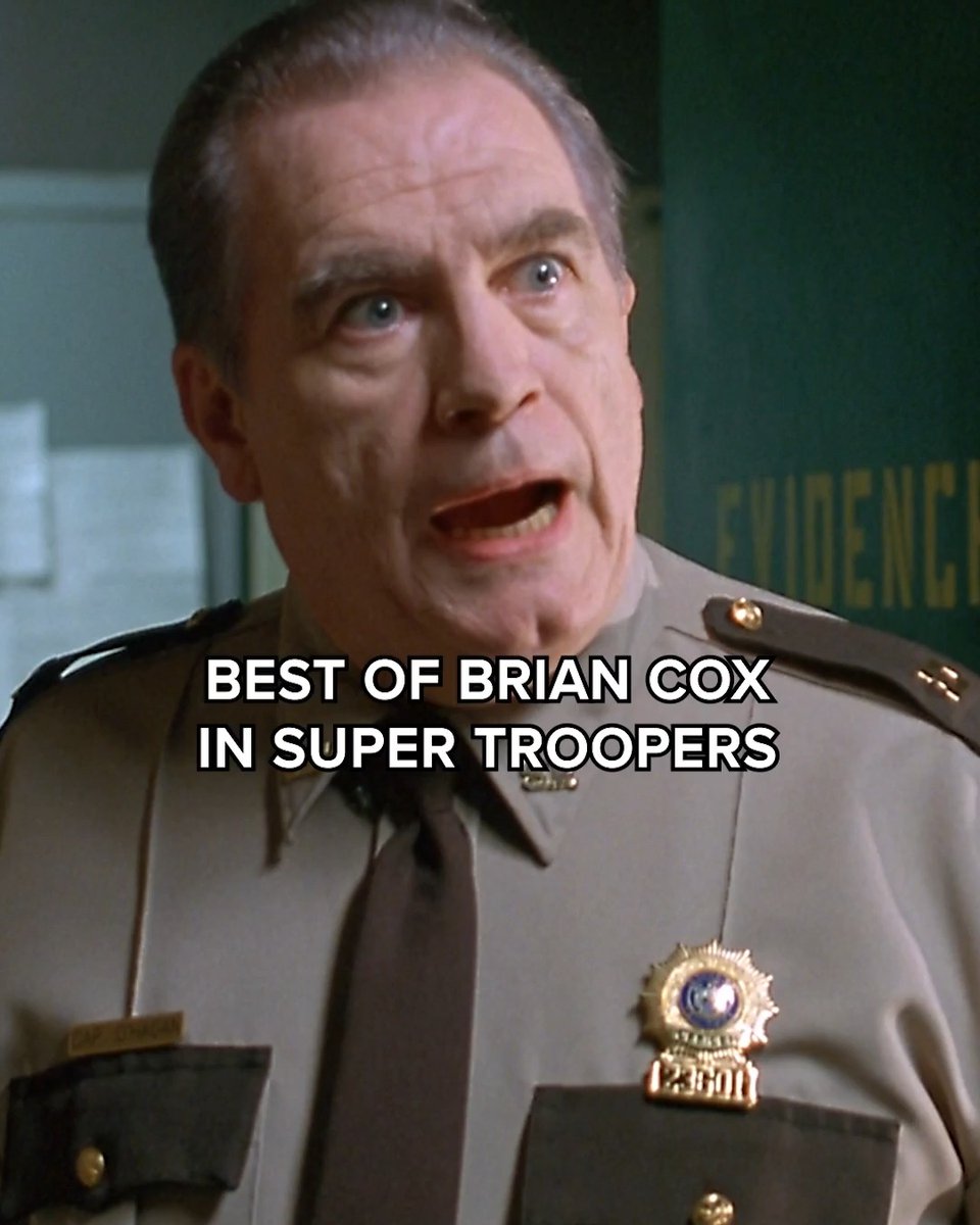 Brian Cox is Captain John O’Hagan in SUPER TROOPERS 3, meow playing only in theaters. Get tickets meow. #SuperTroopers3