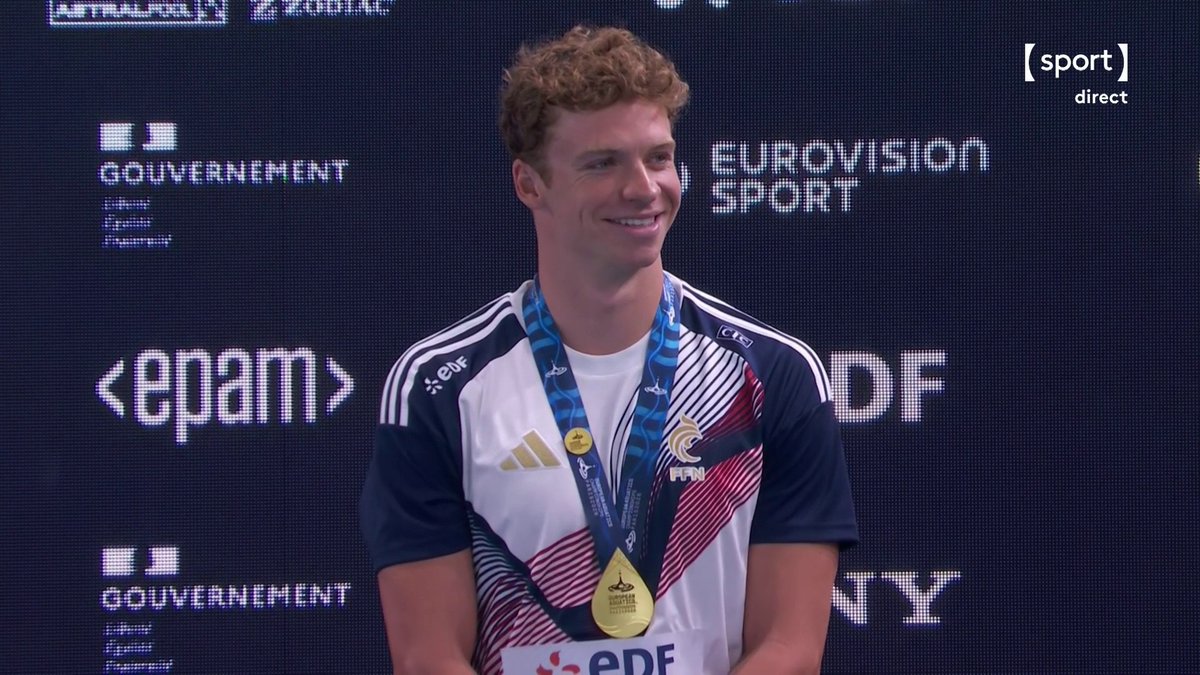 🏊 #Paris2026 | 🇫🇷 LA MARSEILLAISE EN L'HONNEUR DE LÉON MARCHAND ! 📺 Suivez le direct :