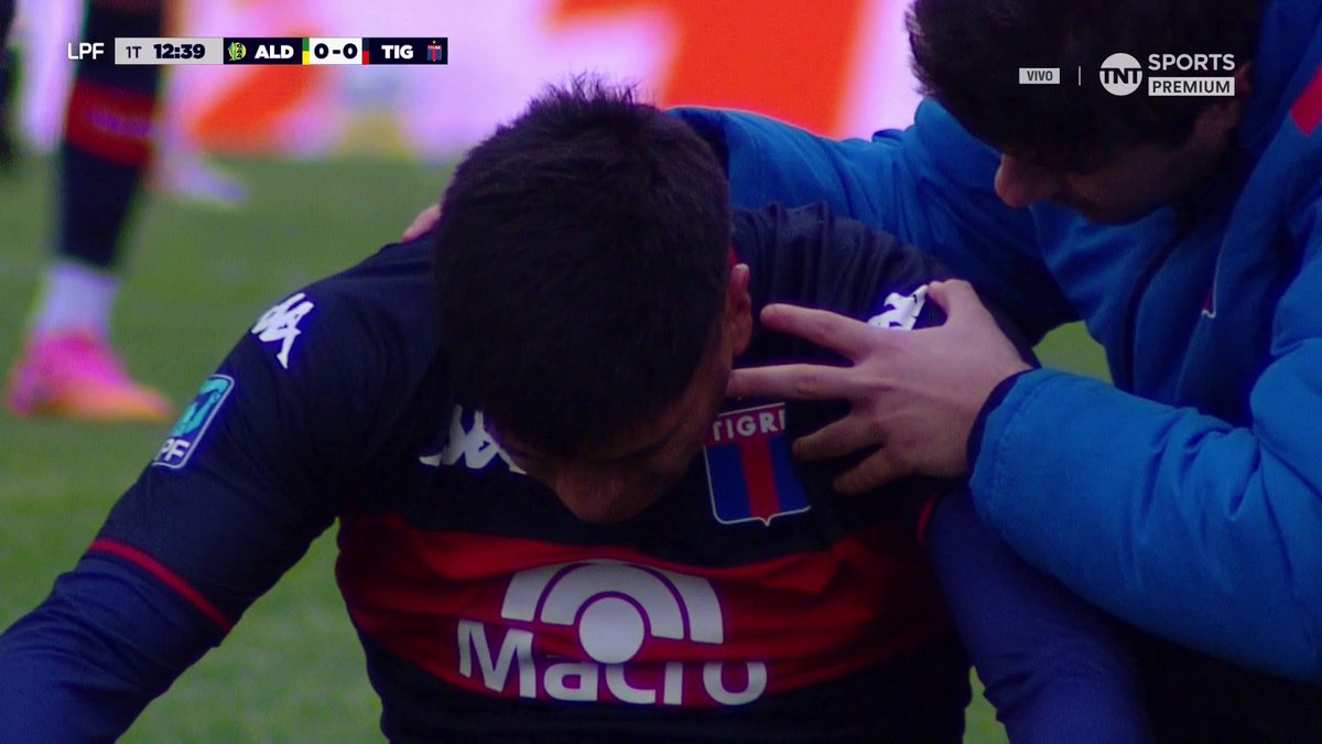 EL CODAZO DEL ÁRBITRO PAFUNDI A SANTIAGO GONZÁLEZ DE TIGRE. INSÓLITO. 🇦🇷😳