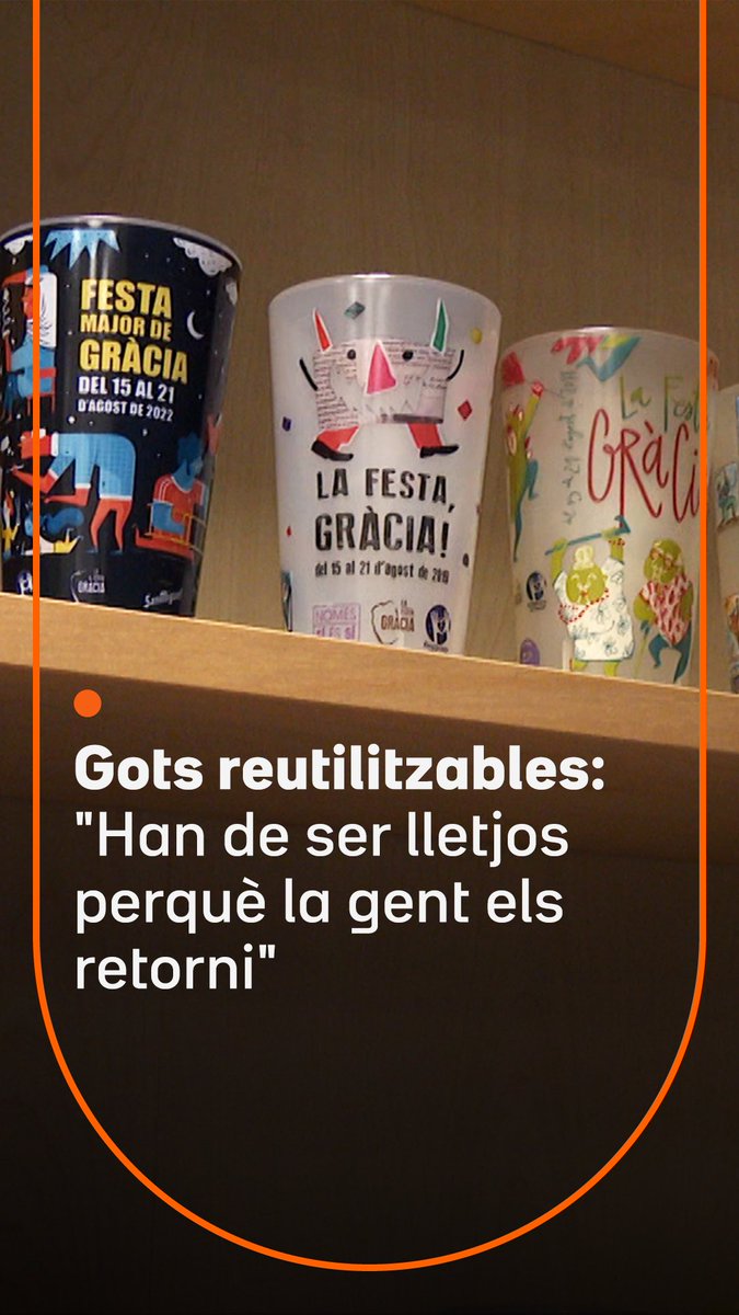 "Els gots han de ser lletjos perquè la gent els retorni." El disseny dels gots d'un festival o esdeveniment condiciona la taxa de retorn. Quan són atractius, molta gent se'ls queda com a record, i això redueix les possibilitats que es reutilitzin