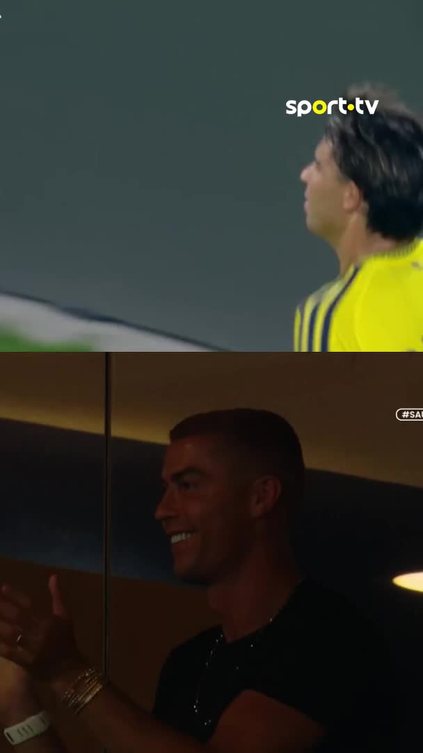 Que golaço de João Félix 😮💨 Cristiano Ronaldo ficou rendido 👏 #sporttvportugal #SAUDInaSPORTTV #AlNassr #AlFateh