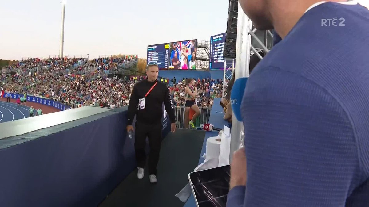 "When I heard cheers like that for me going around those two laps, there was no way I was going to let that gold medal slip through my fingers." Kate O'Connor talks to David Gillick after securing European gold in the heptathlon. Watch live on RTÉ2 and RTÉ Player.