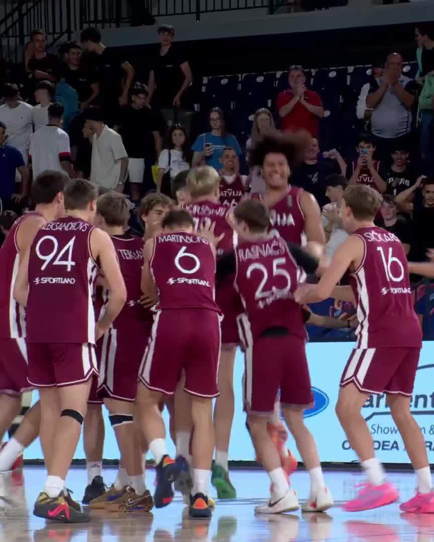 For the first time in history... LATVIA ARE THE CHAMPIONS OF #U16EUROBASKET! 🏆🇱🇻
