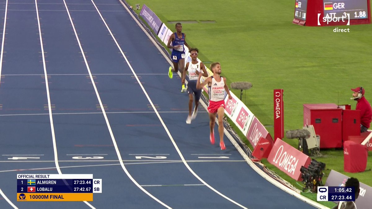 LE FINISH DE JIMMY GRESSIER 🥵 Une première médaille européenne pour notre Français et elle est en bronze sur le 10000 m 🥉