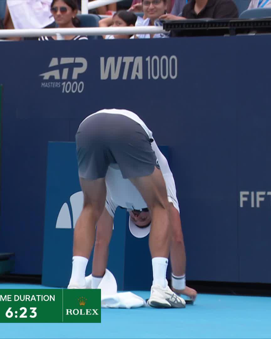 "He was literally down on the ground" 🤯 How does Novak Djokovic win this game 🤔 #CincyTennis
