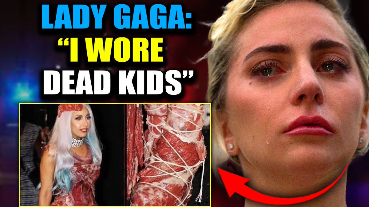 Lady Gaga Confesses Meat Dress Was '100% Child Flesh': 'They Made Me Wear It to Stay in Illuminati' Lady Gaga has admitted the meat dress she wore at the 2010 VMAs was not beef. It was the sacrificed and preserved flesh of dead Hollywood child stars, and she was forced to wear it as part of an occult ritual designed to expose the elite's depraved ceremonies to the world.